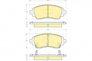 Комплект тормозных колодок GIRLING 6133339