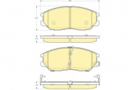 Комплект тормозных колодок GIRLING 6133609