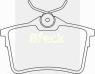 Комплект тормозных колодок BRECK 24765 00 704 00