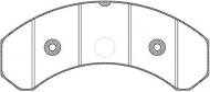 Комплект тормозных колодок KAWE JCA825.20