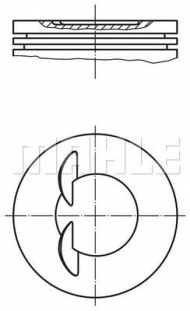 Поршень MAHLE ORIGINAL 011 70 00