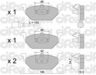 Комплект тормозных колодок CIFAM 822-211-2