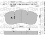 Комплект тормозных колодок CIFAM 822-267-0K