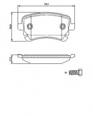 Комплект тормозных колодок MASTER-SPORT 13-0460-2888-2-SET-MS