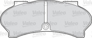 Комплект тормозных колодок VALEO 598593