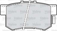 Комплект тормозных колодок VALEO 598911