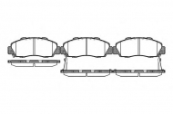 Комплект тормозных колодок WOKING P2513.32