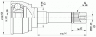Шарнирный комплект OPEN PARTS CVJ5367.10