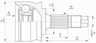 Шарнирный комплект OPEN PARTS CVJ5531.10