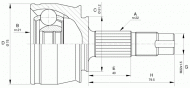 Шарнирный комплект OPEN PARTS CVJ5652.10