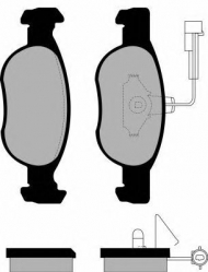 Комплект тормозных колодок Brake ENGINEERING PA1100