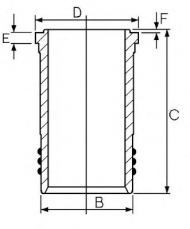 Втулка GOETZE ENGINE 14-450880-00