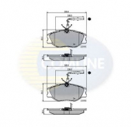 Комплект тормозных колодок COMLINE CBP11001