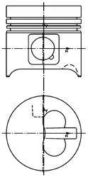 Поршень KOLBENSCHMIDT 99877610