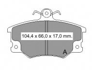 Комплект тормозных колодок VEMA 832221