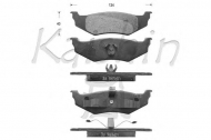 Комплект тормозных колодок KAISHIN D10046
