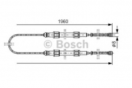 Трос BOSCH 1 987 477 002