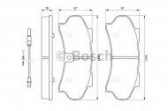 Комплект тормозных колодок BOSCH 0 986 424 046