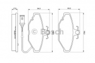 Комплект тормозных колодок BOSCH 0 986 424 151
