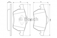 Комплект тормозных колодок BOSCH 0 986 494 003