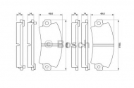 Комплект тормозных колодок BOSCH 0 986 424 394