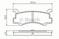 Комплект тормозных колодок BOSCH 0 986 460 080