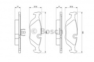 Комплект тормозных колодок BOSCH 0 986 466 751