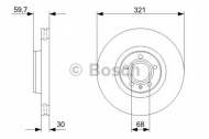 Тормозной диск BOSCH 0 986 479 300