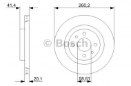 Тормозной диск BOSCH 0 986 479 346