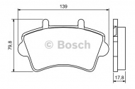 Комплект тормозных колодок BOSCH 0 986 494 031