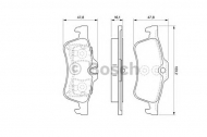 Комплект тормозных колодок BOSCH 0 986 494 063