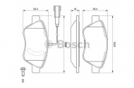 Комплект тормозных колодок BOSCH 0 986 494 070