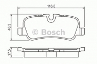 Комплект тормозных колодок BOSCH 0 986 494 148