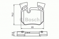 Комплект тормозных колодок BOSCH 0 986 494 421