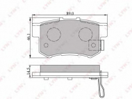 Комплект тормозных колодок LYNXauto BD-3402