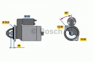 Стартер BOSCH 0 986 012 290