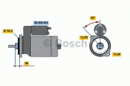 Стартер BOSCH 0 986 016 300