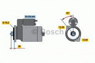 Стартер BOSCH 0 986 017 000