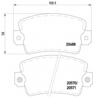 Комплект тормозных колодок HELLA PAGID 8DB 355 007-171