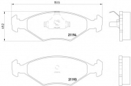 Комплект тормозных колодок HELLA PAGID 8DB 355 007-441