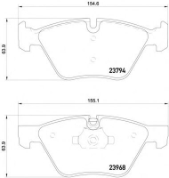 Комплект тормозных колодок HELLA PAGID 8DB 355 011-321