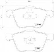 Комплект тормозных колодок HELLA PAGID 8DB 355 011-571
