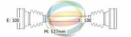 Вал ODM-MULTIPARTS 18-213040
