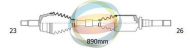 Вал ODM-MULTIPARTS 18-292310