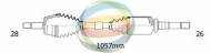 Вал ODM-MULTIPARTS 18-012200