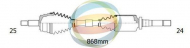 Вал ODM-MULTIPARTS 18-162240