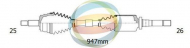 Вал ODM-MULTIPARTS 18-012190