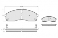 Комплект тормозных колодок PROCODIS FRANCE PF1242