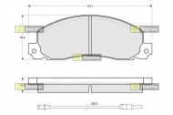 Комплект тормозных колодок STARLINE BD S146
