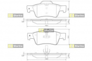 Комплект тормозных колодок STARLINE BD S353